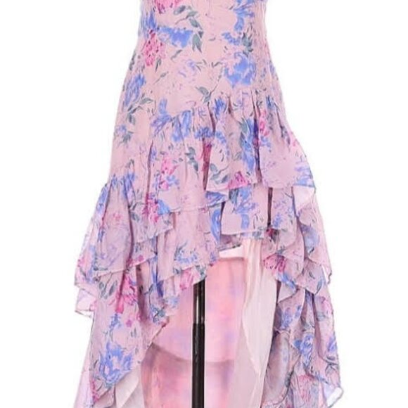 LoveShackFancy Winslow Floral Whispering Lilac Ruffle Dress Size 10 - Picture 2 of 9